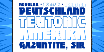 Achtung Baby Font Poster 3