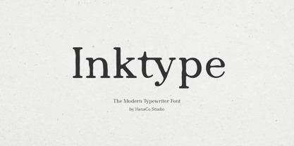 Inktype Font Poster 1