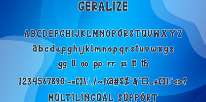 Geralize Font Poster 6