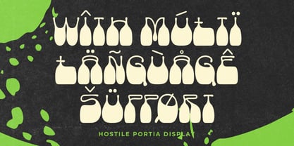 Hostile Portia Font Poster 4