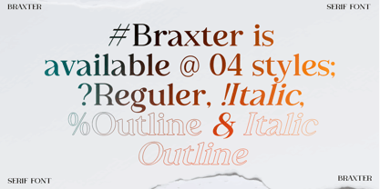 Braxter Font Poster 2