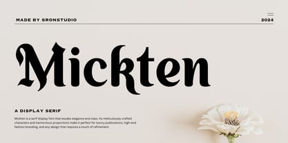 Mickten Font Poster 1