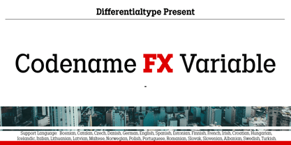 Codename FX Variable Font Poster 1