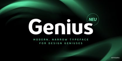 Genius Font Poster 1
