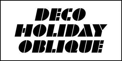 Deco Holiday JNL Font Poster 4