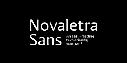 Novaletra Sans CF Fuente Póster 1