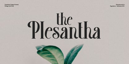 Plesantha Font Poster 1
