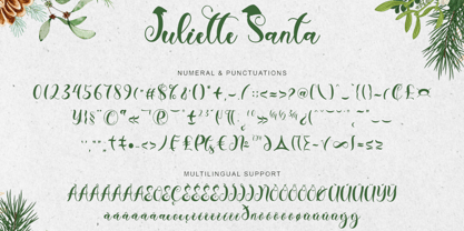 Juliette Santa Font Poster 6