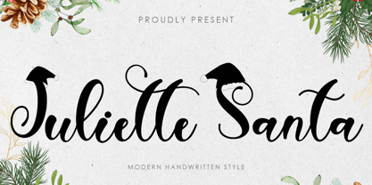 Juliette Santa Font Poster 1