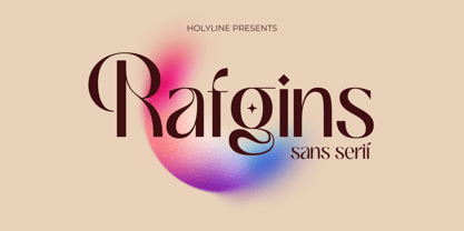 Rafgins Font Poster 1