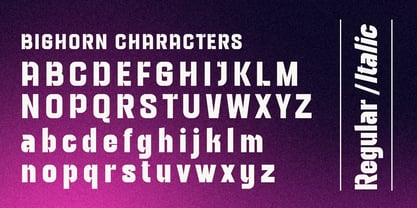 Bighorn Font Poster 11