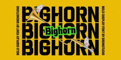 Bighorn Font Poster 1