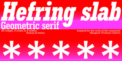 Hefring Slab Font Poster 1