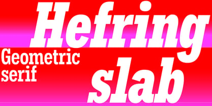 Hefring Slab Font Poster 8