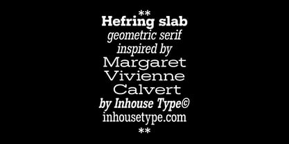 Hefring Slab Font Poster 9