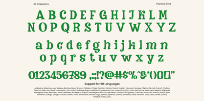 Plancing Font Poster 10