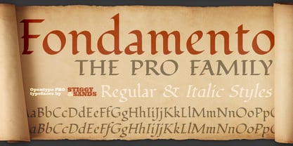 Fondamento Pro Font Poster 1