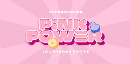 Pink Power Font Poster 1