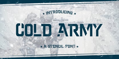 Cold Army Font Poster 1