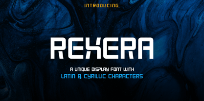 Rexera Font Poster 1