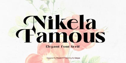 Nikela Famous Font Poster 1