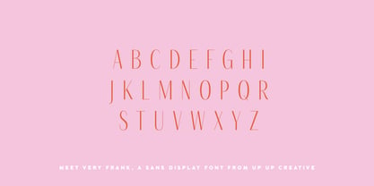 Very Frank Font Poster 5