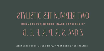 Very Frank Font Poster 9