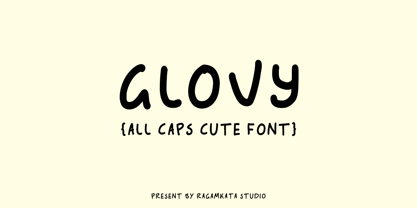 Glovy Font Poster 1