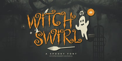 Witch Swirl Font Poster 1