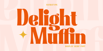Delight Muffin Font Poster 1