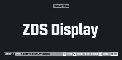 ZDS Display Font Poster 1