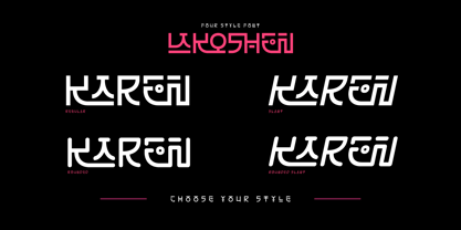 Lakoshen Font Poster 2