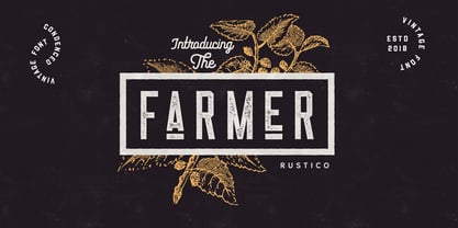 Rustico Farmero Font Poster 4