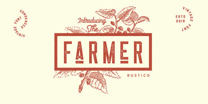 Rustico Farmero Font Poster 1