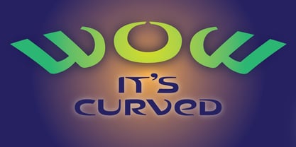 Curved Font Poster 2