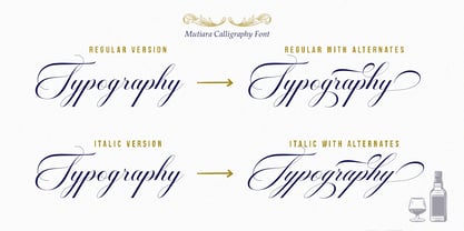 Andara Calligraphy Script Font Poster 12