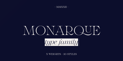 Monarque Font Poster 1