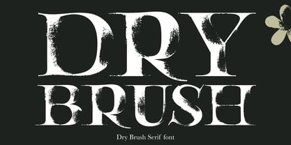 Dry Brush Serif Fuente Póster 1