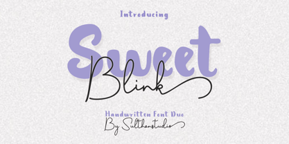 Sweet blink play Font Poster 1