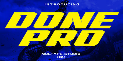 Racing Done Pro Font Poster 1