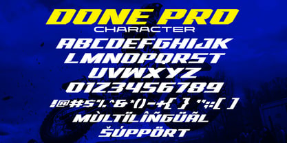 Racing Done Pro Font Poster 6