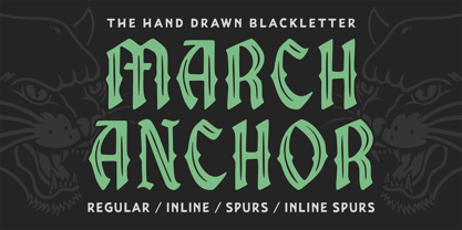 March Anchor Font Poster 1