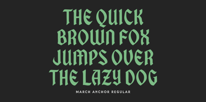March Anchor Font Poster 6
