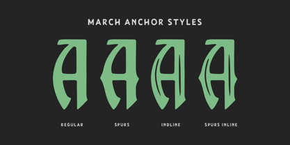 March Anchor Font Poster 3
