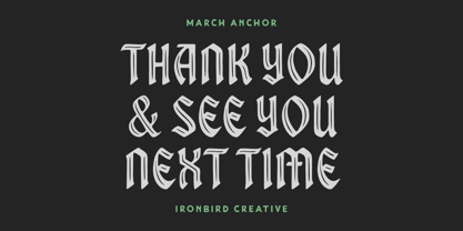 March Anchor Font Poster 9