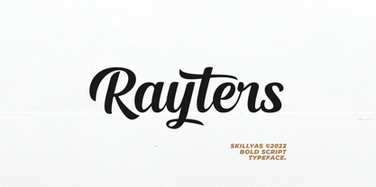 Rayters Font Poster 1