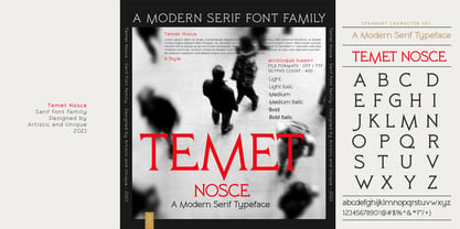 Temet Nosce Font Poster 6