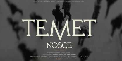 Temet Nosce Font Poster 1