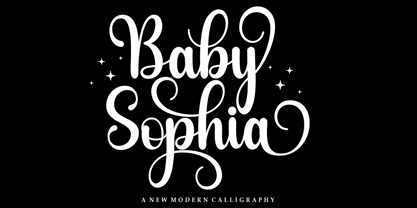 Baby Sophia Script Font Poster 1