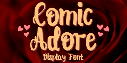 Comic Adore Font Poster 1